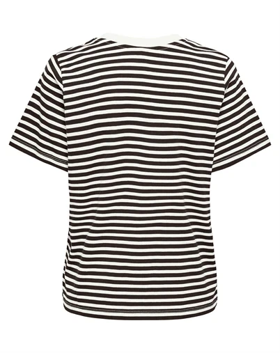 JDY - JDYPisa Print T-shirt - Cloud Dancer/New Stripe